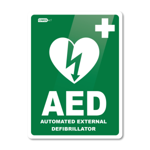 AED WALL SIGN TALL