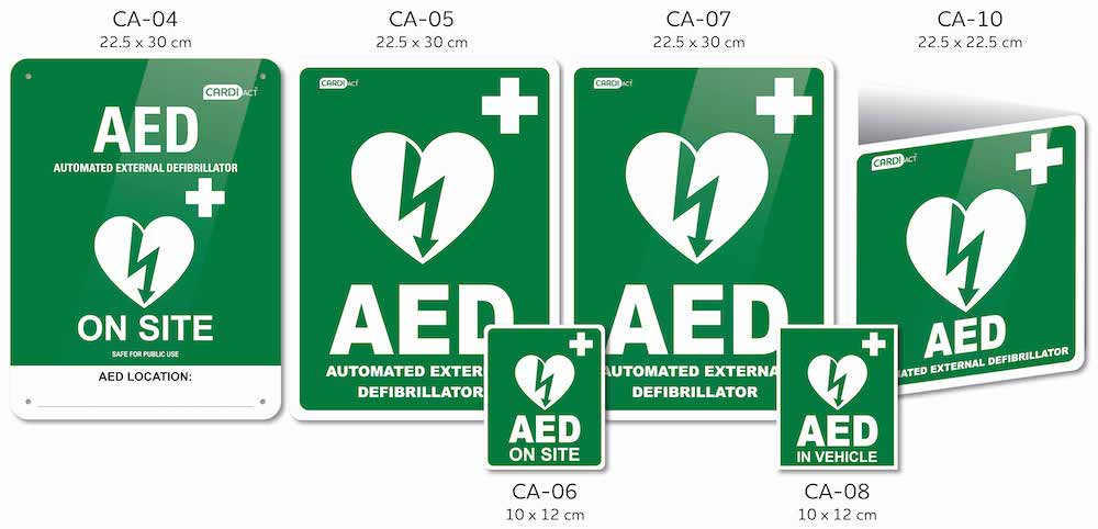 AED WALL SIGN SQUARE