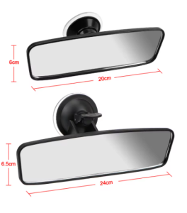 Car Interior Rear View Mirror - Wide-angle - Rotates 360°