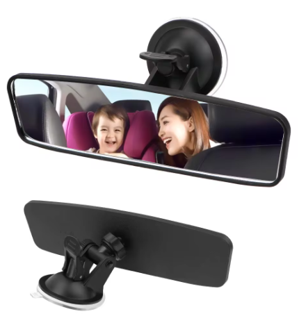 Car Interior Rear View Mirror - Wide-angle - Rotates 360°